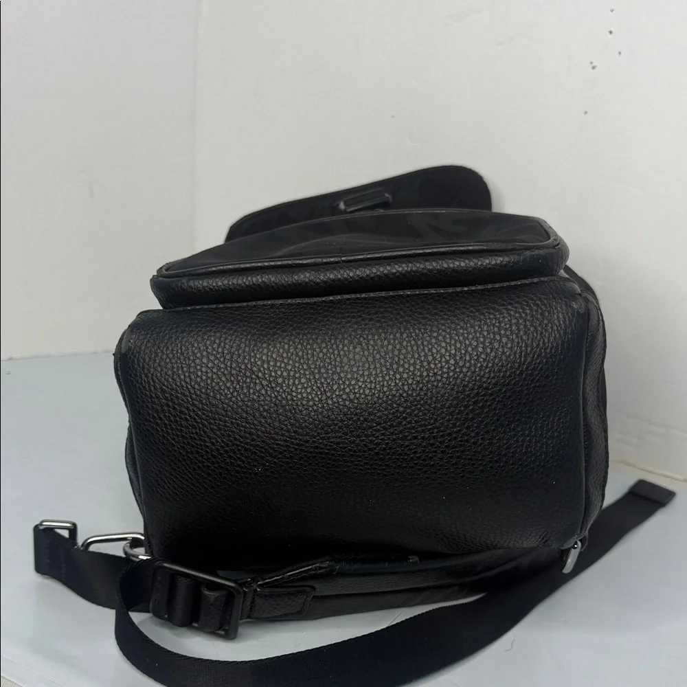 Michael Kors Black Textured Men's Backpack